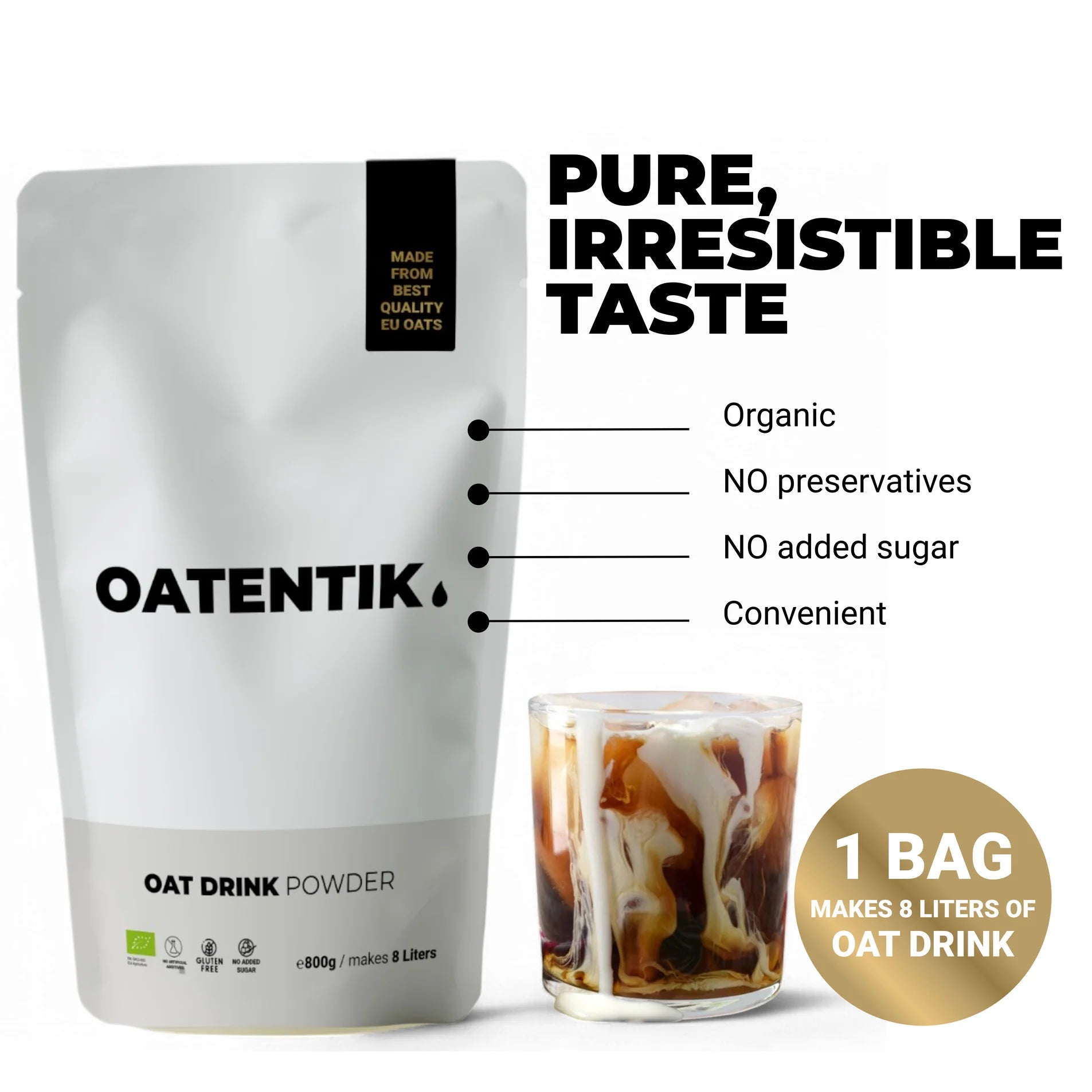 Oatentik - Pure Oat Drink Powder Kit