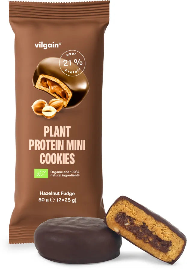 Vilgain - Organic Plant Protein Mini Cookies (hazelnut fudge)