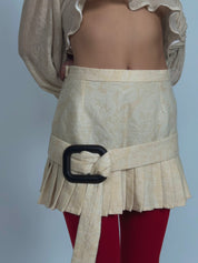 Vanami - Pleated Wool Skirt