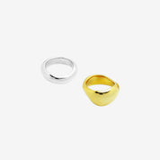 Brua Double amorf mix- Silver and gold