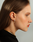 Brua Combined Earrings - Silver and gold