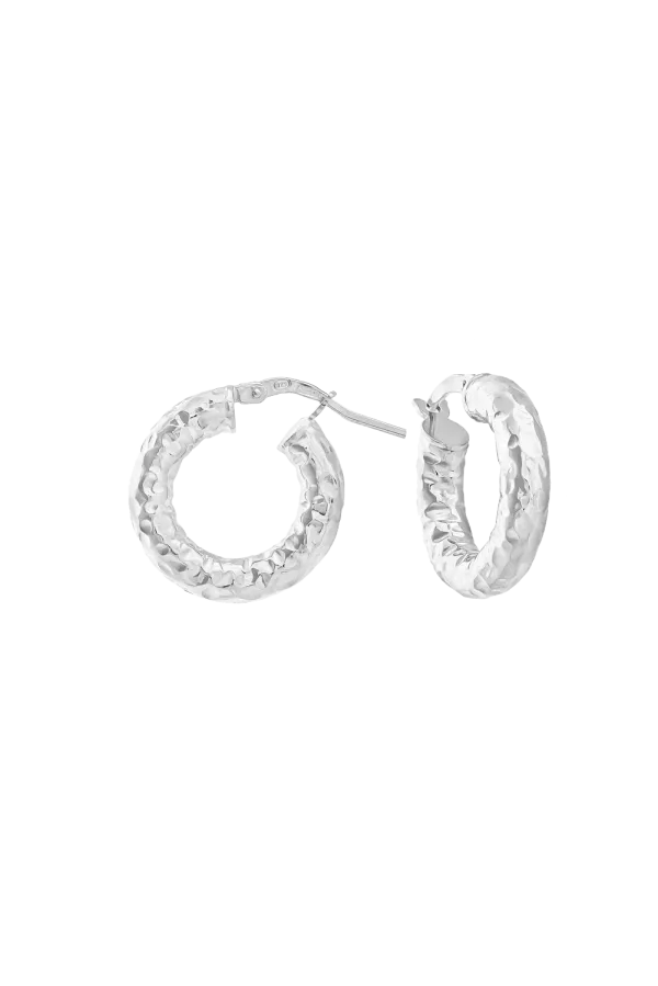 OPLOTKA CRUSH HOOPS SILVER Earrings