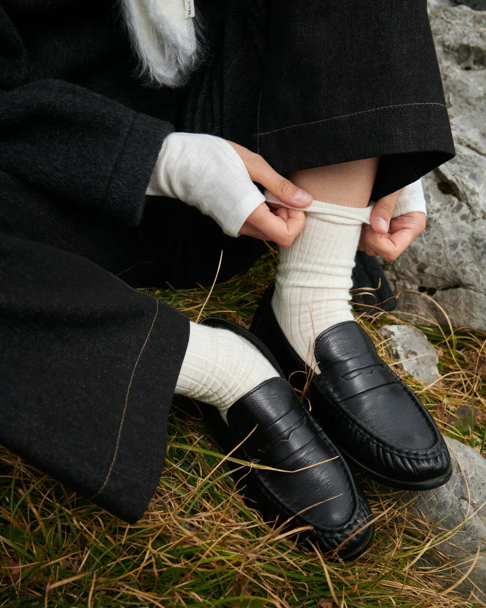 Munditia - MORA merino socks ecru