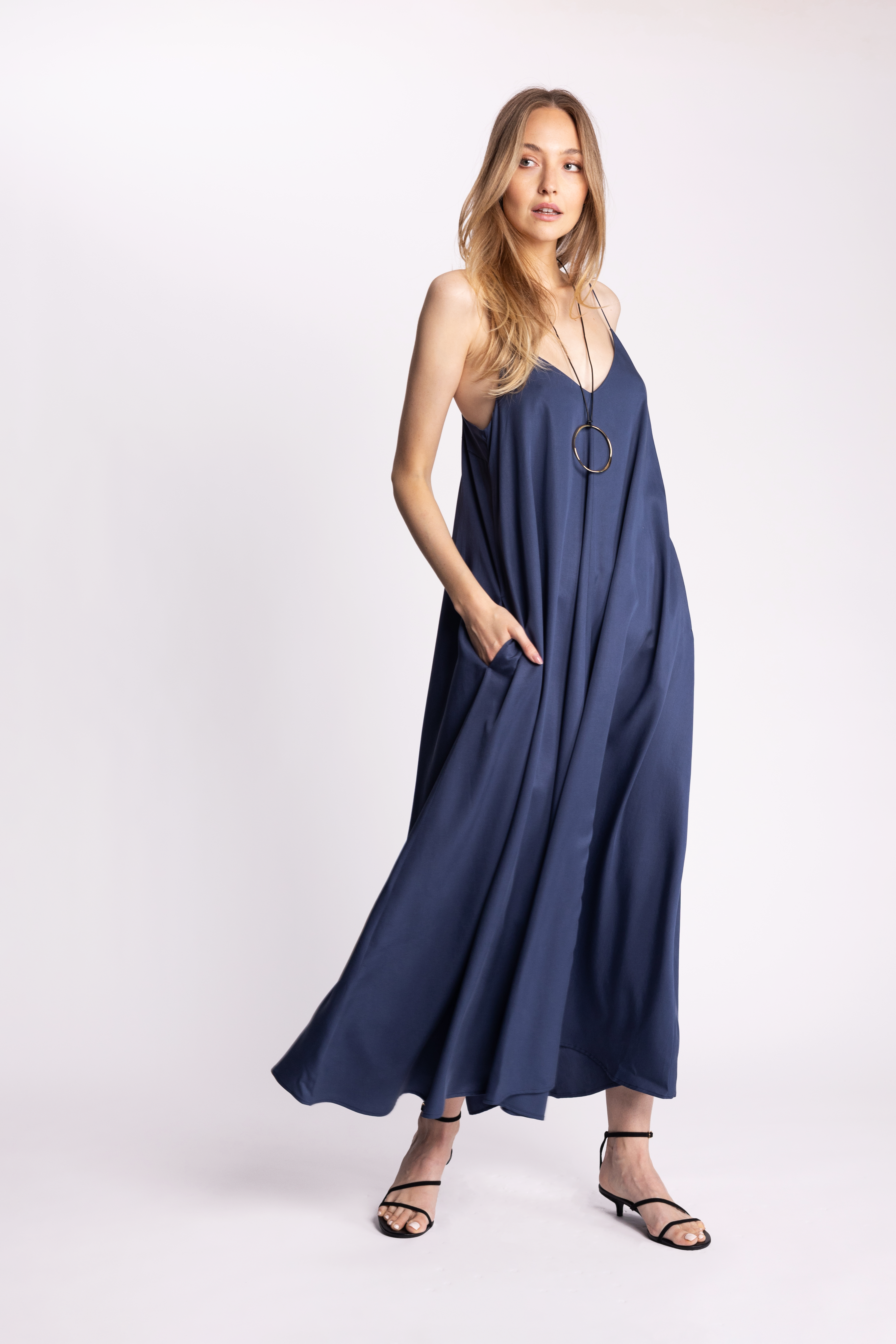 ARIETTE - SOFIA Dress Blue