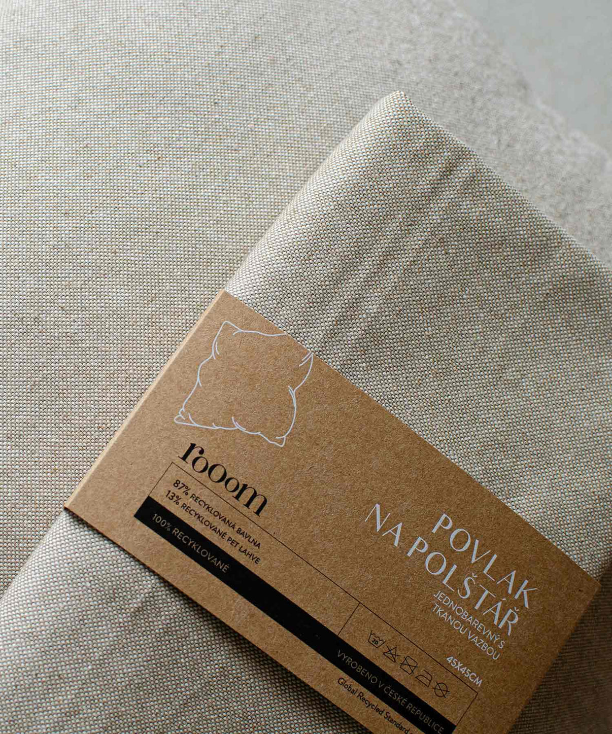 Rooom - Oat recycled pillowcase