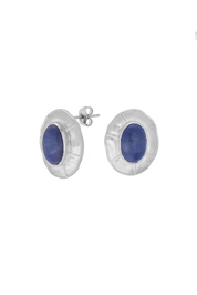 OPLOTKA TRUTH DUMORTIERITE SILVER earrings