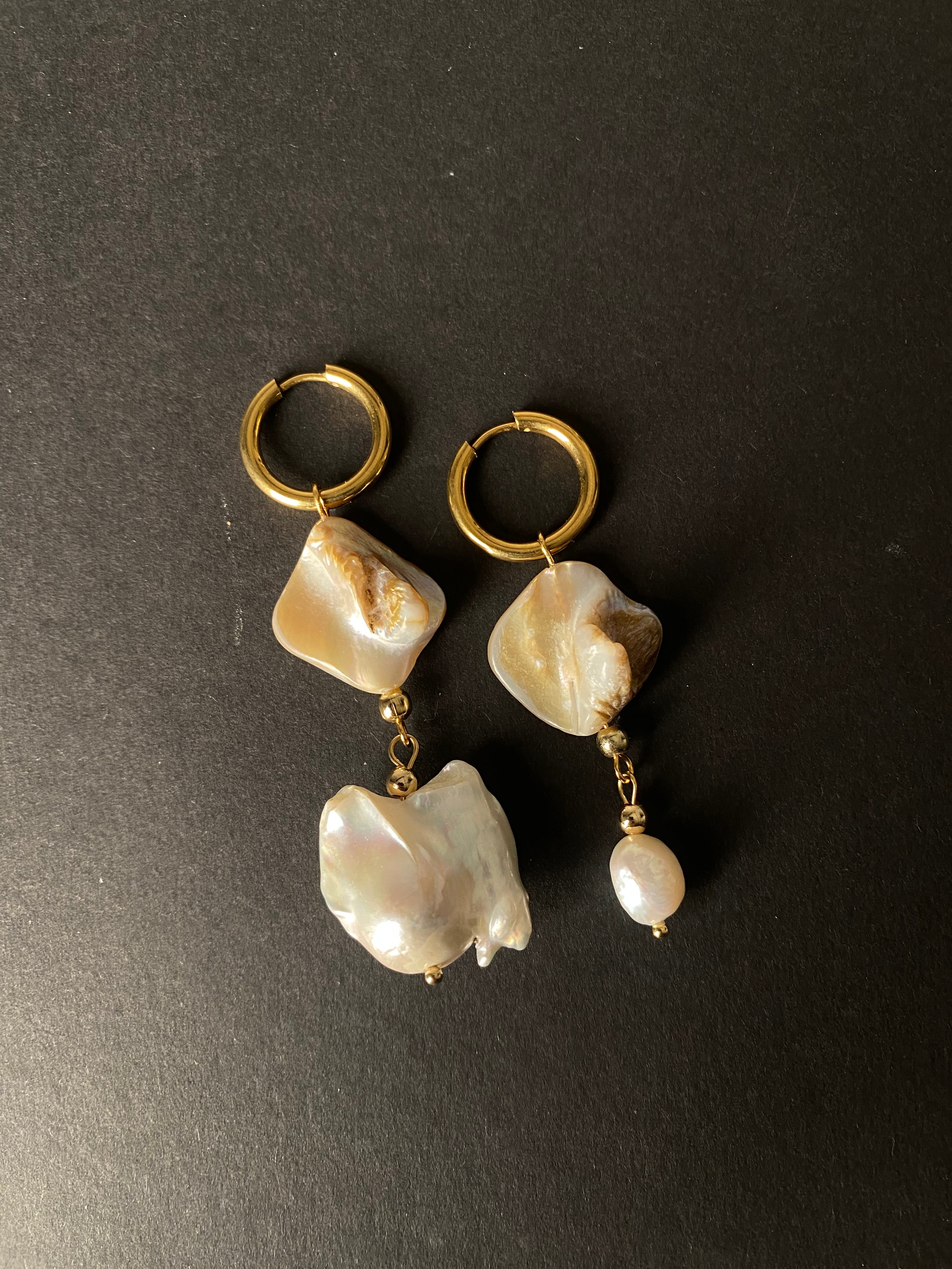 Caro - Earrings "seaborn" in gold
