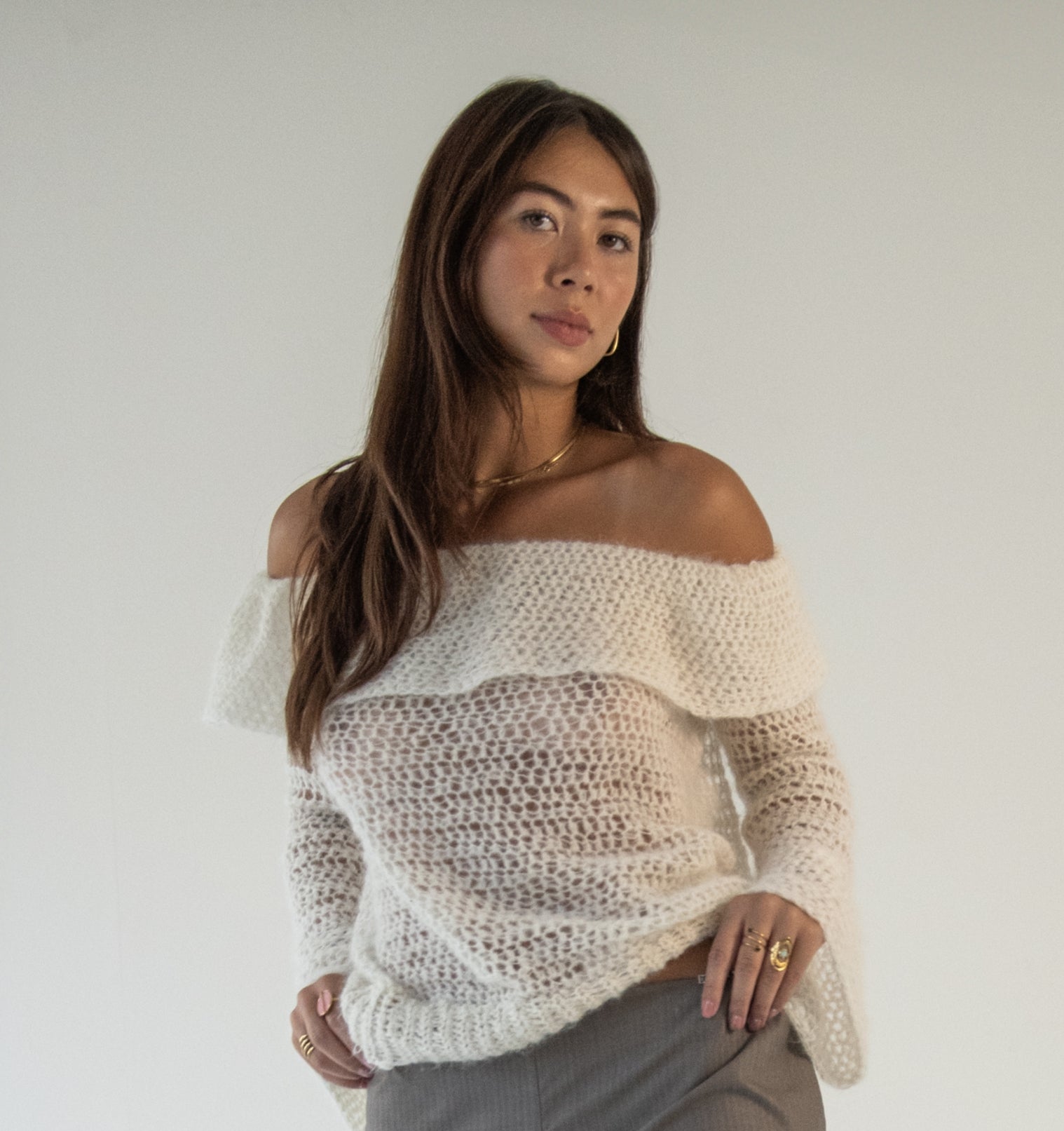 Vanami - Ruffle sweater