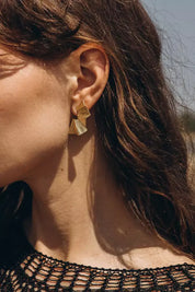 Oplotka gold earrings Wzrok