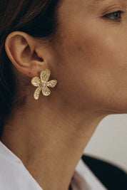 OPLOTKA WĘCH OPAL GOLD Earrings