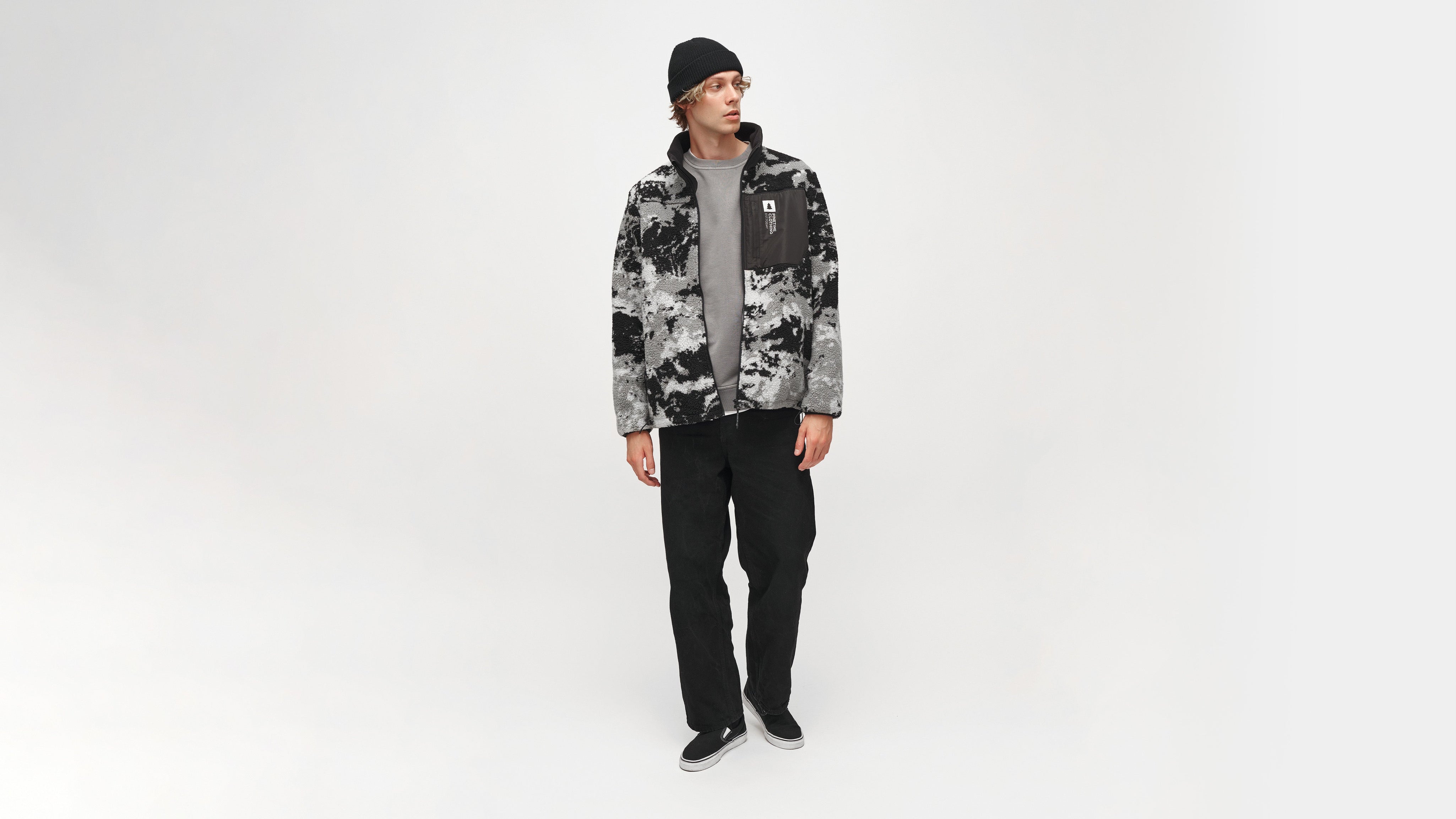 Pinetime Clothing Moss Polar Jacket Black