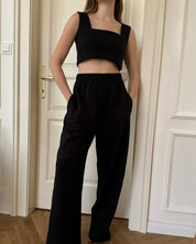 ARIETTE CROP TOP ZOE BLACK