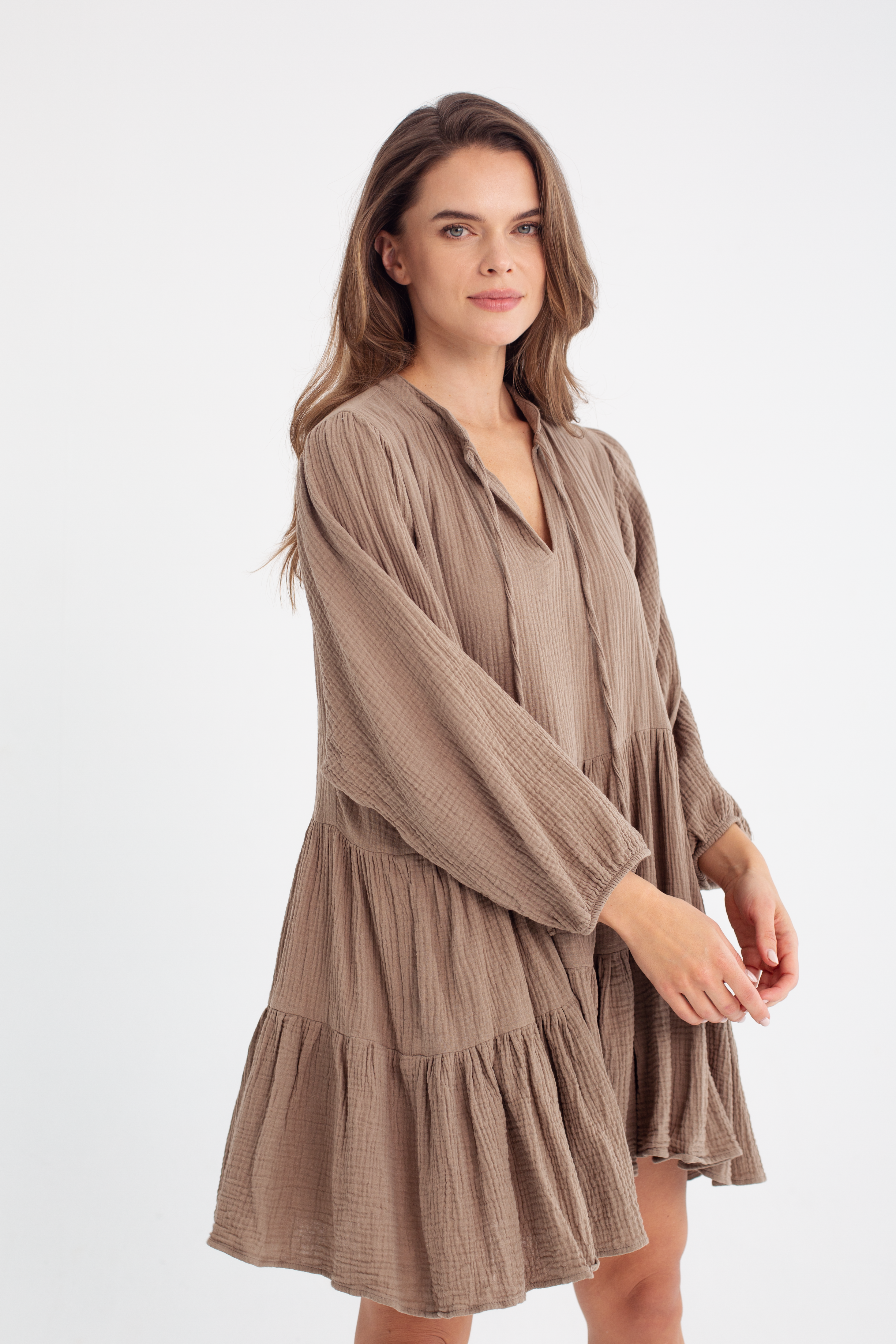 Ariette DRESS AMELIA Taupe