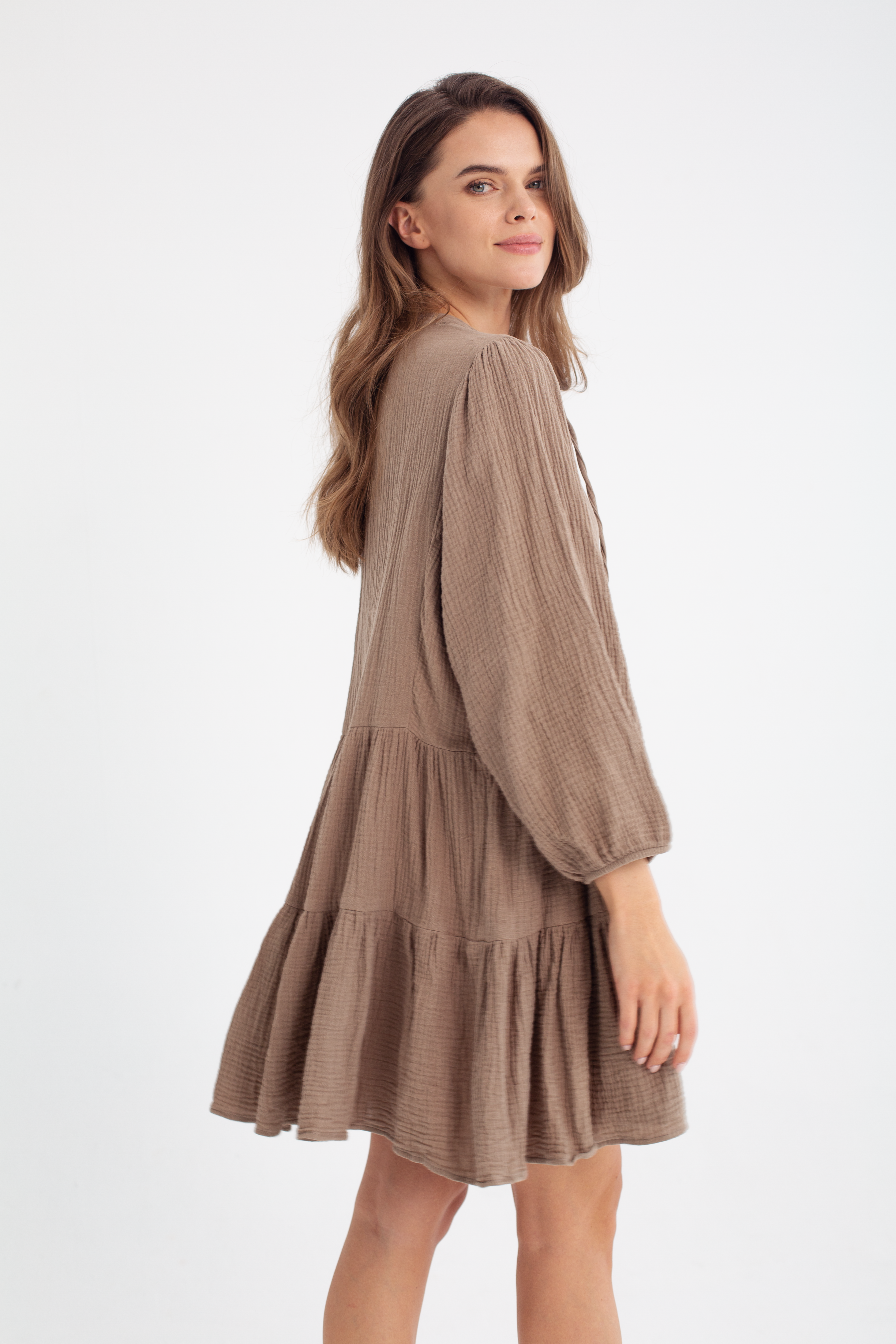 Ariette DRESS AMELIA Taupe