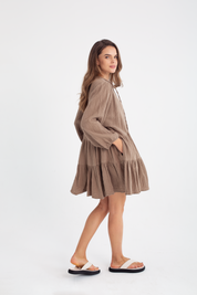 Ariette DRESS AMELIA Taupe