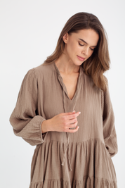 Ariette DRESS AMELIA Taupe