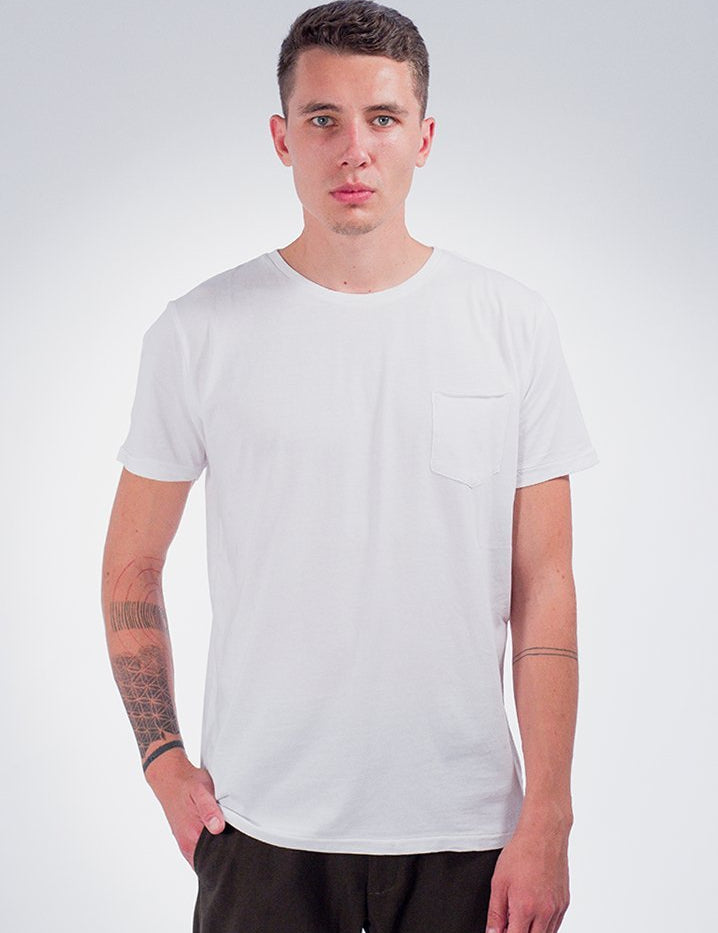 Basic Tee s Kapsičkou Bílé - COPE