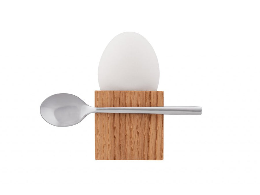 Clap Design - Cube Egg Stand - Zebrano