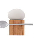 Clap Design - Cube Egg Stand - Zebrano