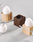Clap Design - Cube Egg Stand - Wenge