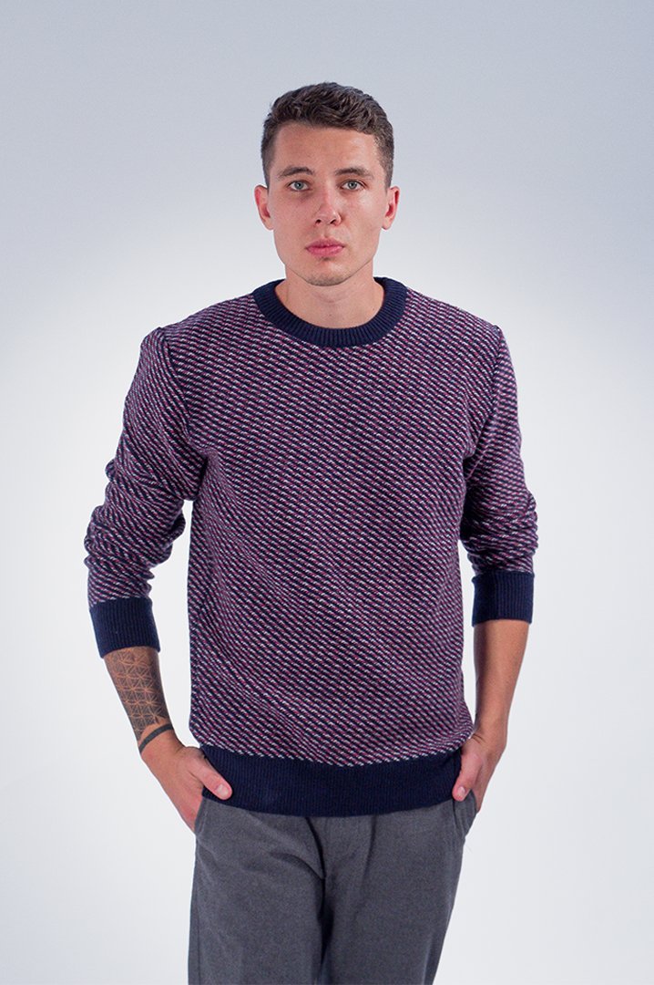Diagonal 3 Color Knit - COPE