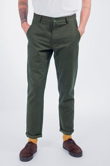 Japanese Tencel Pants Zelené - COPE