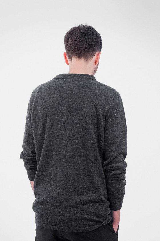 Merino Polo Shirt Tmavě Šedá - COPE