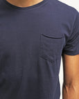 Cope - KnowledgeCotton Apparel Basic Tee with pocket Navy 10203