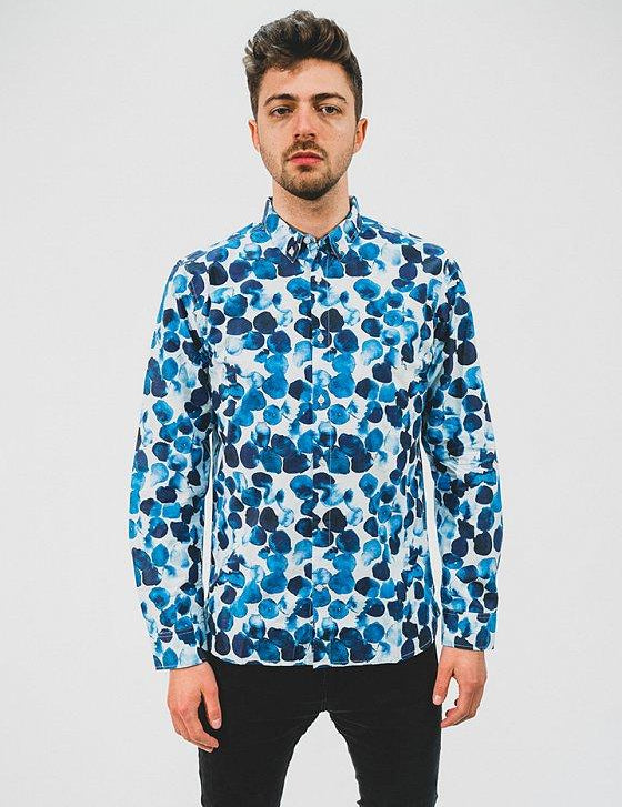 Water Dot Shirt Blue - COPE