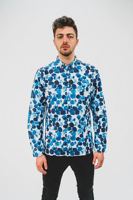 Water Dot Shirt Blue - COPE