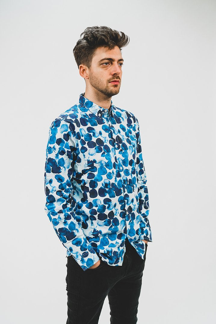 Water Dot Shirt Blue - COPE