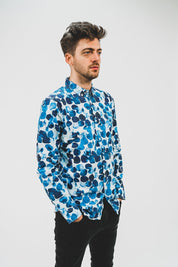 Water Dot Shirt Blue - COPE