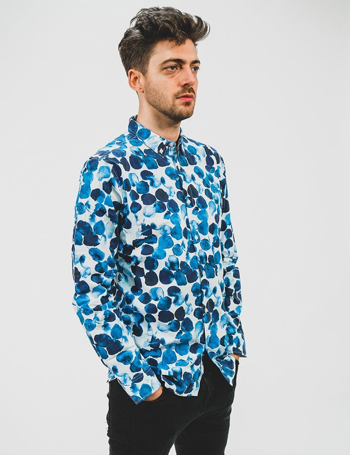 Water Dot Shirt Blue - COPE