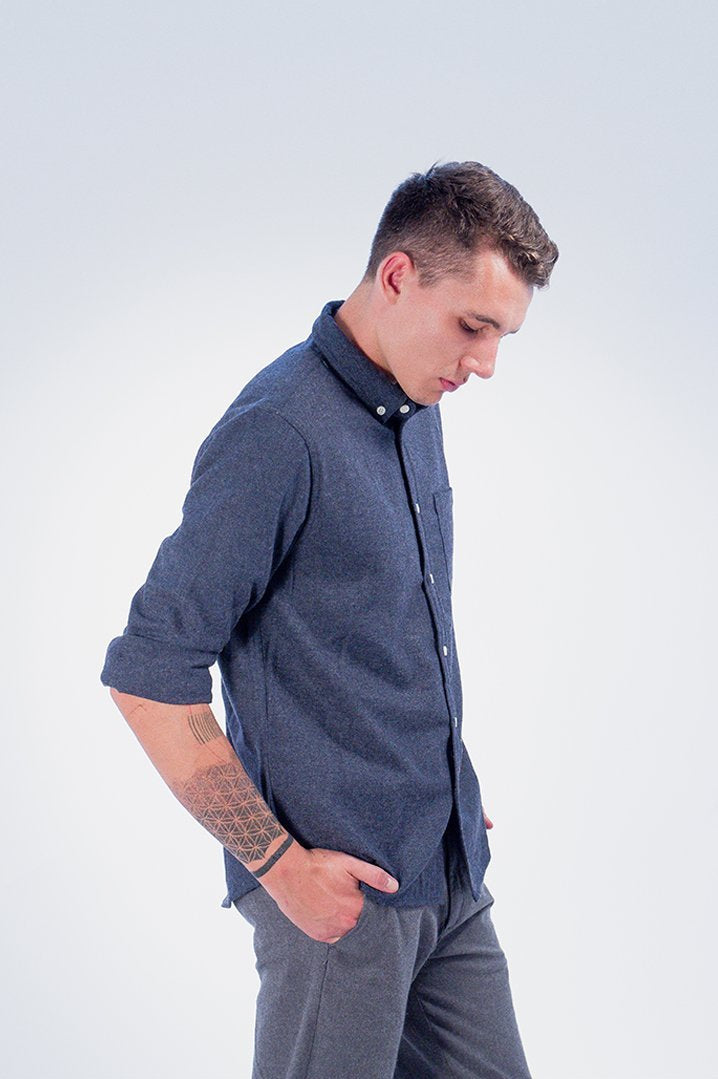 Wool Herringbone Shirt - COPE