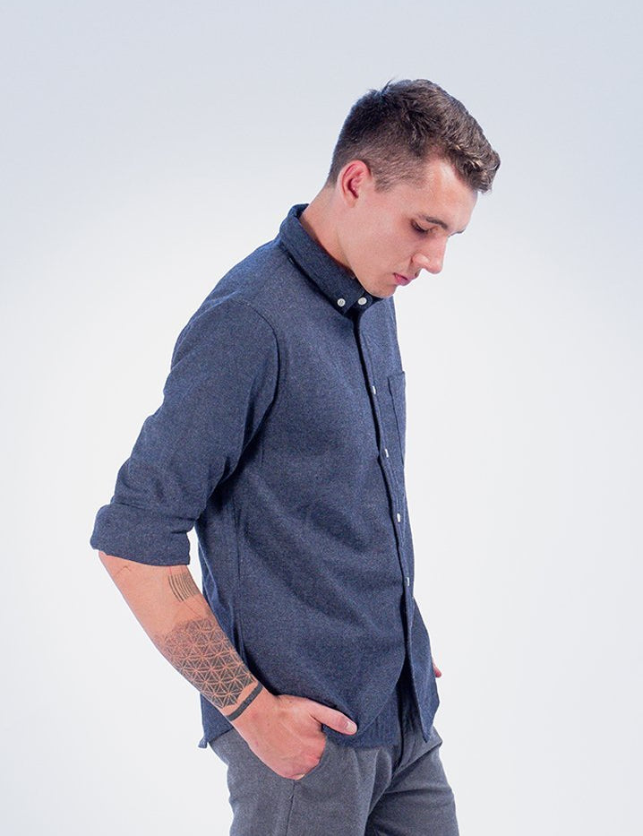 Wool Herringbone Shirt - COPE